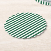 Vintage, klassische Flasche, grün und weiß Streife Untersetzer (angewinkelt)