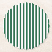 Vintage, klassische Flasche, grün und weiß Streife Untersetzer (Vorderseite)