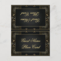Vintage Klassische Gatsby-Stil-Platzkarte