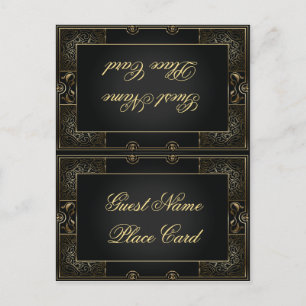 Vintage Klassische Gatsby-Stil-Platzkarte Postkarte
