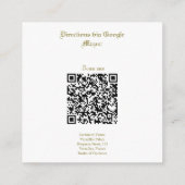 Vintage Klassische Hochzeitrichtung Begleitkarte (Rückseite)