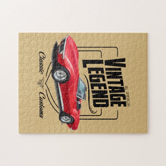 Vintage klassische konvertierbare Legende Puzzle (Horizontal)