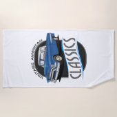 Vintage klassische LKW Strandtuch (Vorderseite)