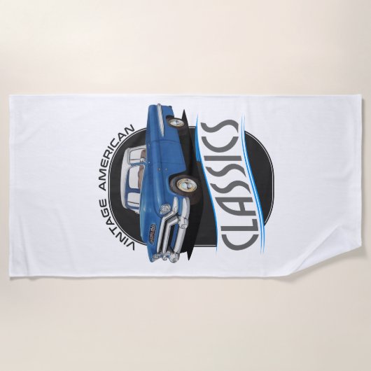 Vintage klassische LKW Strandtuch (Vorderseite)