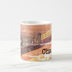 Vintage klassische Lokomotive Tangmere, Dampfzug Kaffeetasse