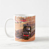 Vintage klassische Lokomotive Tangmere, Dampfzug Kaffeetasse (Links)