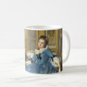 Vintage klassische Malerei mit Sassy Girl Kaffeetasse