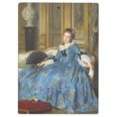 Vintage klassische Malerei mit Sassy Girl Klemmbrett (Rückseite)