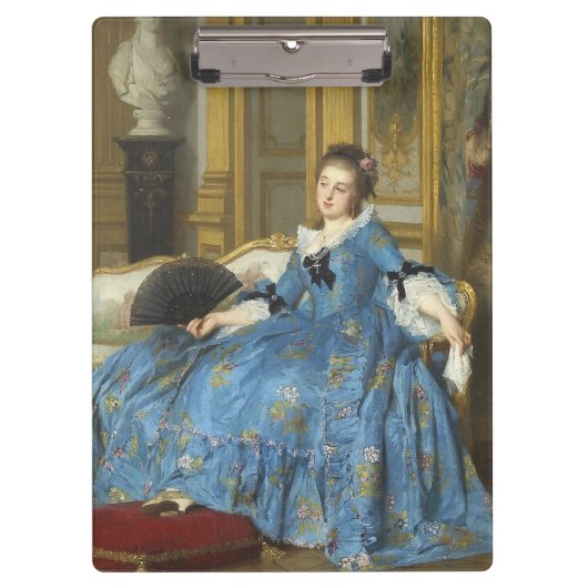 Vintage klassische Malerei mit Sassy Girl Klemmbrett (Vorderseite)