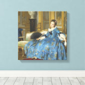 Vintage klassische Malerei mit Sassy Girl Leinwanddruck (Insitu (Holzboden))