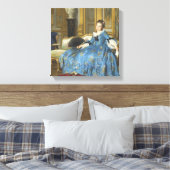 Vintage klassische Malerei mit Sassy Girl Leinwanddruck (Insitu (Schlafzimmer))