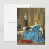 Vintage klassische Malerei mit Sassy Girl Postkarte (Vorne/Hinten)