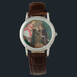 Vintage klassische Malerei mit Viktorianischen Kin Armbanduhr<br><div class="desc">Niedlich und klassisch sind die Worte, die einem einfallen, wenn man sich dieses wunderschöne Bild eines Jungen anschaut, der ein kleines Mädchen in der Hand hält, während er kurz davor ist, ihr eine Blume zu geben. Diese schöne Szene übersetzt sich perfekt in Mode und Wohngestaltung. Das ideale Geschenk für jeden...</div>