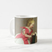 Vintage klassische Malerei mit Viktorianischen Kin Kaffeetasse (Vorderseite Links)