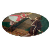 Vintage klassische Malerei mit Viktorianischen Kin Schneidebrett (Ecke)