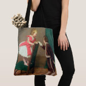 Vintage klassische Malerei mit Viktorianischen Kin Tasche (Von Nahem)