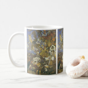 Vintage klassische Märchenfiguren, Edmund Dulac Kaffeetasse