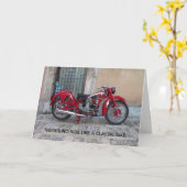 Vintage Klassische Motorrad-Geburtstagskarte Karte (Gelbe Blume)