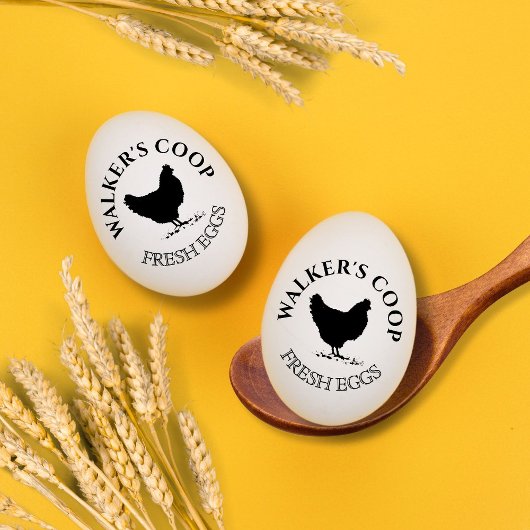 Vintage klassische Personalisierte Ei-Briefmarke Gummistempel