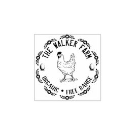 Vintage Klassische ⎢ Personalisiertes Ei Gummi Bri Gummistempel