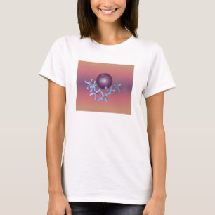Vintage klassische Retro Jacke und Ball-lila T-Shirt