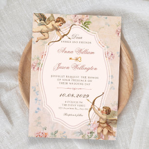 Vintage klassische romantische Engel elegante Hoch Einladung