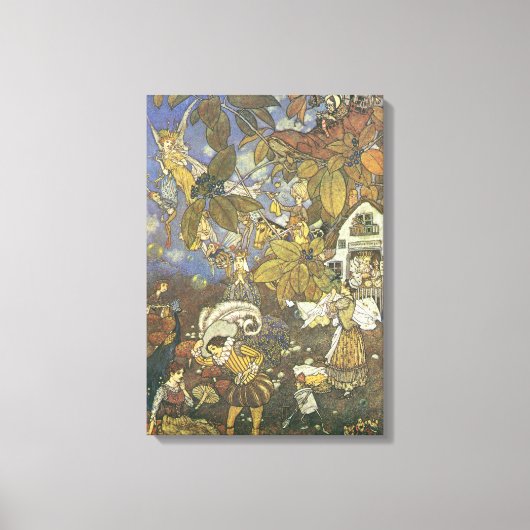 Vintage klassische Storybook-Charaktere, Edmund Du Leinwanddruck (Vorderseite)