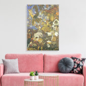 Vintage klassische Storybook-Charaktere, Edmund Du Leinwanddruck (Insitu (Wohnzimmer))