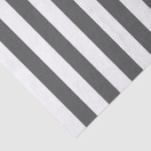 Vintage, klassische, weiße und dunkelgraue Streife Seidenpapier (Detail)