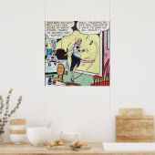 Vintage klassischer Comic Poster (Küche)