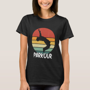 Vintage Klassischer Stil Retro-Parkour T-Shirt