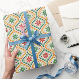 Vintage Klassisches Weihnachtsmuster Geschenkpapier