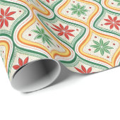 Vintage Klassisches Weihnachtsmuster Geschenkpapier (Rolleneckpunkt)