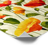 Vintage. Klatschmohn. Poster (Ecke)