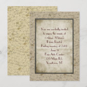 Vintage KlavierErwägung Einladung (Vorne/Hinten)