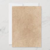 Vintage Klavierhochzeit Einladung (Rückseite)