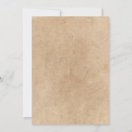 Vintage Klavierhochzeit Einladung (Rückseite)