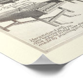 Vintage Klavierkarte Poster (Ecke)