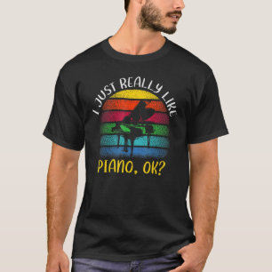 Vintage Klaviermusik, die ich wie Piano Ok T-Shirt
