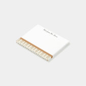 Vintage Klaviermusik für Pianisten Post-it Klebezettel (angewinkelt)