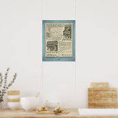 Vintage Klavierwerbung Poster (Küche)