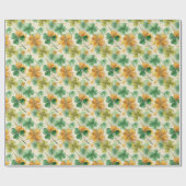 Vintage-Kleeblatt-Glück St. Patrick’s Day Geschenkpapier (Flach)