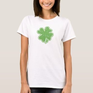 Vintage Kleeblatt-St Patrick Tagesbehälter-Spitze T-Shirt
