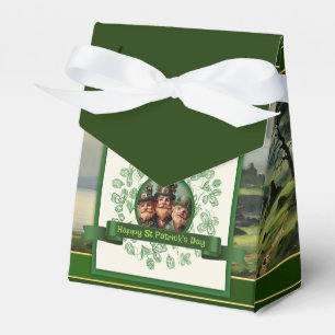 Vintage-Kleeblatt-St.-Patricks-Day-Landschaft TFB Geschenkschachtel
