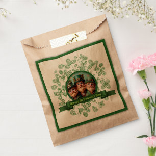 Vintage-Kleeblatt-St.-Patricks-Tag-Leprechauns-FBa Geschenktütchen