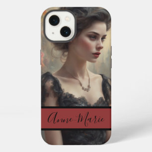 Vintage-Kleid der Fashionista Schwarzes Kleid lbd iPhone 13 Hülle