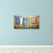 Vintage Kleider auf der Linie Leinwanddruck (Insitu (Holzboden))