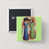 Vintage-Kleider Button (Vorne & Hinten)