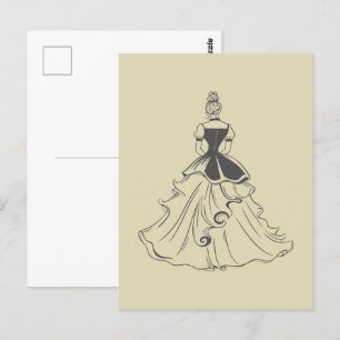 Vintage Kleider Postkarte