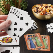Vintage Kleider Spielkarten (In Situ)
